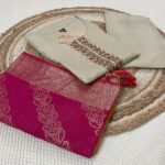 Elegant Tissue Fabric Kurti with Zardosi Work, Palazzo & Banarasi Dupatta Set