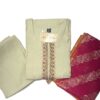 Elegant Tissue Fabric Kurti with Zardosi Work, Palazzo & Banarasi Dupatta Set