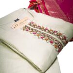 Elegant Tissue Fabric Kurti with Zardosi Work, Palazzo & Banarasi Dupatta Set