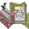 Olive Green Chanderi Silk Anarkali Kurti Set with Thread Work