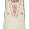 Premium Cotton Schiffli Work Kurti with Floral Printed Dupatta & Pant
