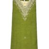 Olive Green Raw Silk Kurti with Zardosi Hand Work | Elegant Festive Wear by KanakRiti