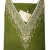 Olive Green Raw Silk Kurti with Zardosi Hand Work | Elegant Festive Wear by KanakRiti