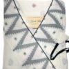 White Puffed Sleeve Cotton Kurti with Weaved Jamdani Angrakha Pattern