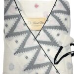 White Puffed Sleeve Cotton Kurti with Weaved Jamdani Angrakha Pattern