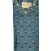 Dark Cyan Soft Maslin Kurti with Pant Set – Cutdana Hand Work on Yoke