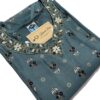 Dark Cyan Soft Maslin Kurti with Pant Set – Cutdana Hand Work on Yoke