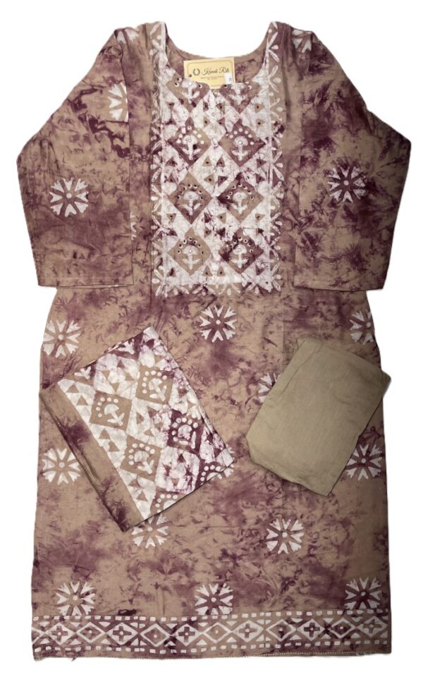Murshidabad Silk Kurti Set with Dupatta & Palazzo Pant – Festive Ethnic Wear