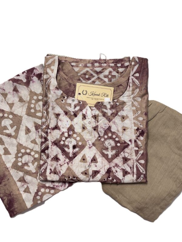 Murshidabad Silk Kurti Set with Dupatta & Palazzo Pant – Festive Ethnic Wear