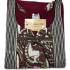 Maroon Raw Silk Kurti with Patch Work Detailing