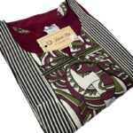 Maroon Raw Silk Kurti with Patch Work Detailing