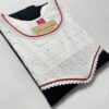 Black and White Cotton Jamdani One-Piece Dress/Gown