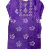 Violet Murshidabad Silk Kurti Set with Dupatta & Palazzo Pant