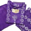 Violet Murshidabad Silk Kurti Set with Dupatta & Palazzo Pant