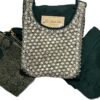 Dark Green Silk Kurti Set with Mirror & Cutdana Work, Pant & Dupatta