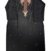 Black Elegant Raw Silk Kurti with Zardosi Hand Work
