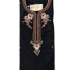 Black Elegant Raw Silk Kurti with Zardosi Hand Work