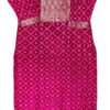 Vibrant Rani Pink Banarasi Silk Kurti