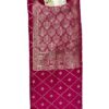 Vibrant Rani Pink Banarasi Silk Kurti