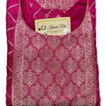 Vibrant Rani Pink Banarasi Silk Kurti