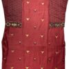 Maroon Soft Tasar Banarasi Kurti Set with Dupatta & Pant