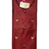 Maroon Soft Tasar Banarasi Kurti Set with Dupatta & Pant