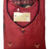 Maroon Soft Tasar Banarasi Kurti Set with Dupatta & Pant