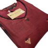 Maroon Soft Tasar Banarasi Kurti Set with Dupatta & Pant