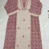 Premium Cotton Schiffli Work Kurti with Floral Printed Dupatta & Pant