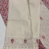 Premium Cotton Schiffli Work Kurti with Floral Printed Dupatta & Pant