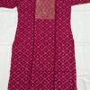 Vibrant Rani Pink Banarasi Silk Kurti