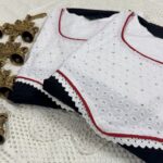 Black and White Cotton Jamdani One-Piece Dress/Gown