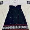 Black and White Cotton Jamdani One-Piece Dress/Gown