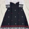 Black and White Cotton Jamdani One-Piece Dress/Gown