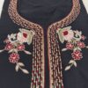 Black Elegant Raw Silk Kurti with Zardosi Hand Work