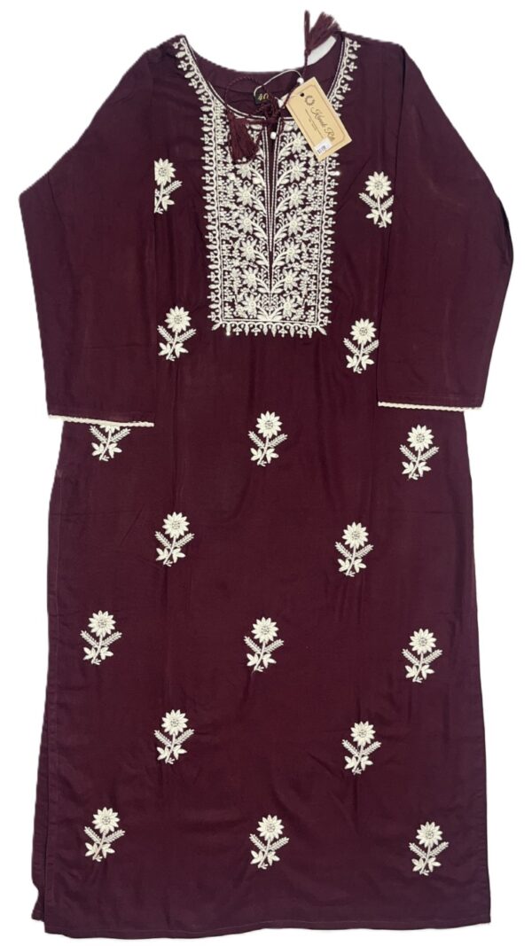 Thread Work Long Kurti