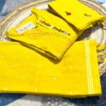 Yellow cotton kurti set