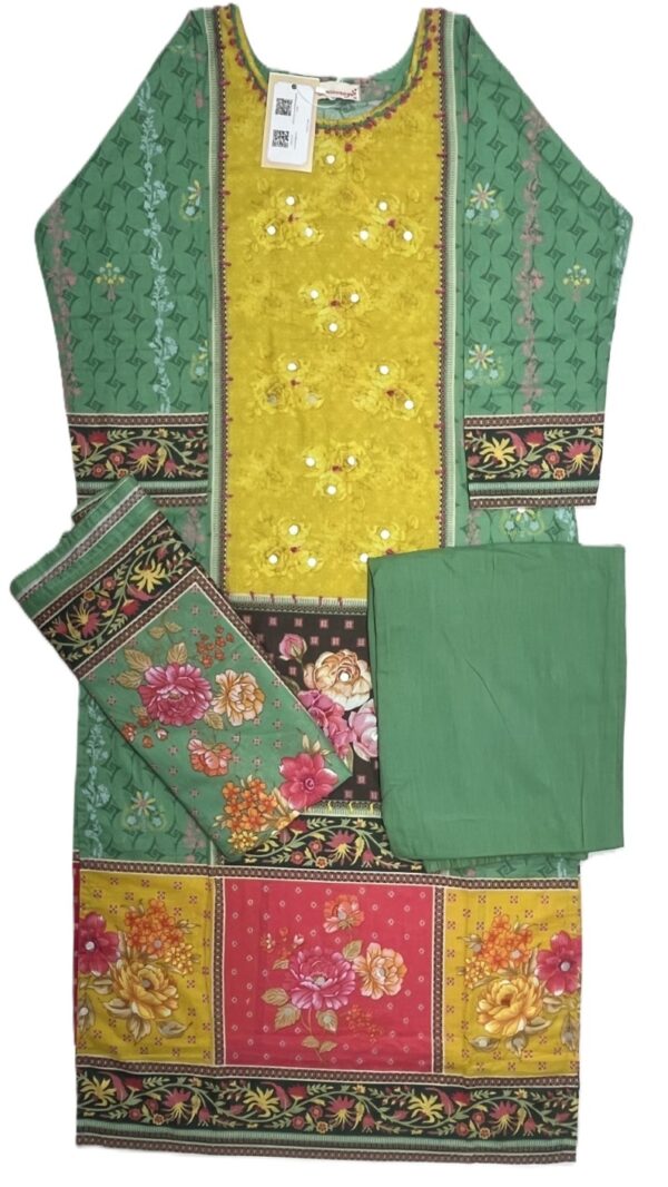 Yellow Cotton kurti set for women online