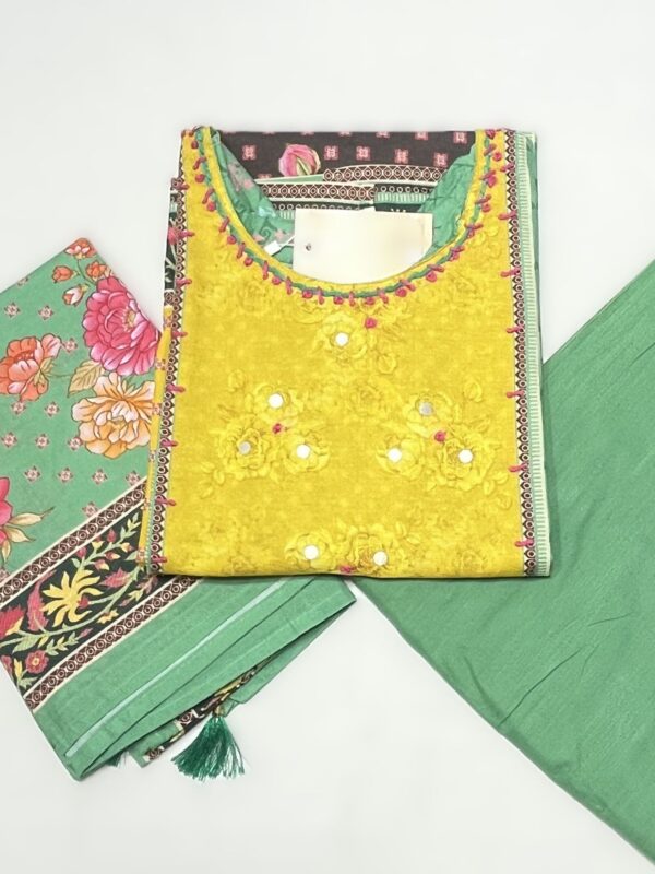 Yellow Cotton kurti set for women online