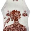Cream Kurta Set with Rust Red Folk Art Motif