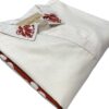 Cream Kurta Set with Rust Red Folk Art Motif