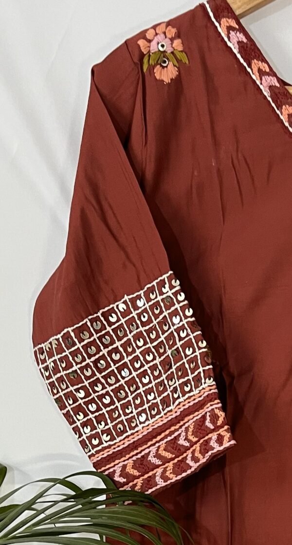 Roman silk Rushed colour