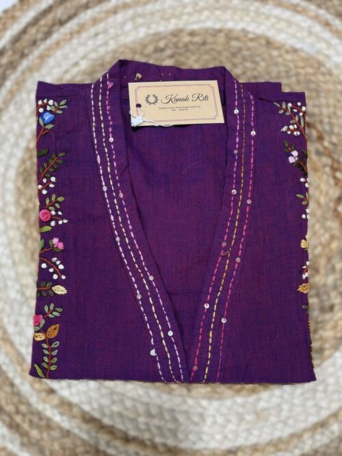 Chanchal cotton handwork gown