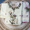 Premium Jamdani Hand-Embroidered Kurti Set with Dupatta and Pant