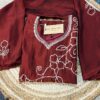 Roman Silk Hand Embroidery Kurti Set