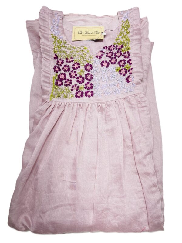 Mul Chanderi Kurti Set