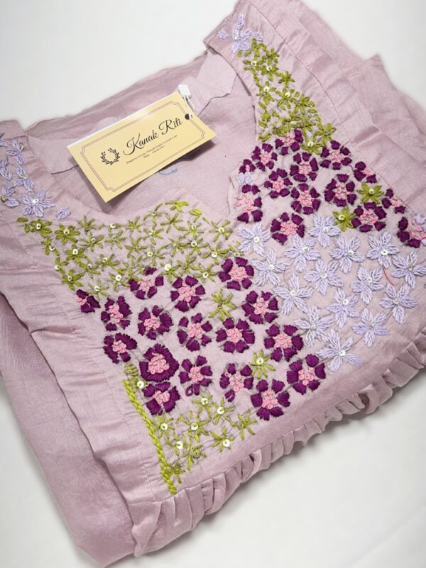 Mul Chanderi Kurti Set