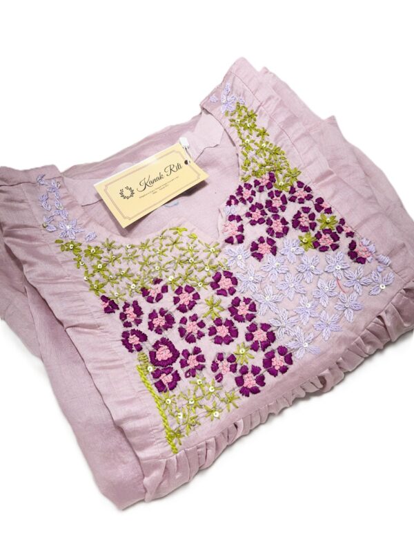 Mul Chanderi Kurti Set