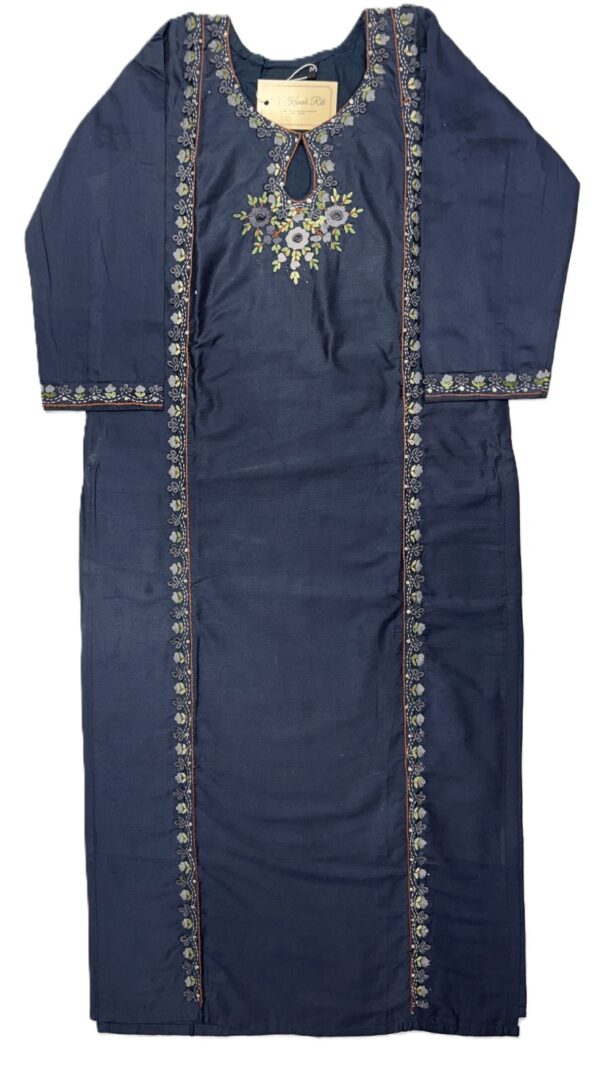 Cotton Silk Handwork Kurti and Pant