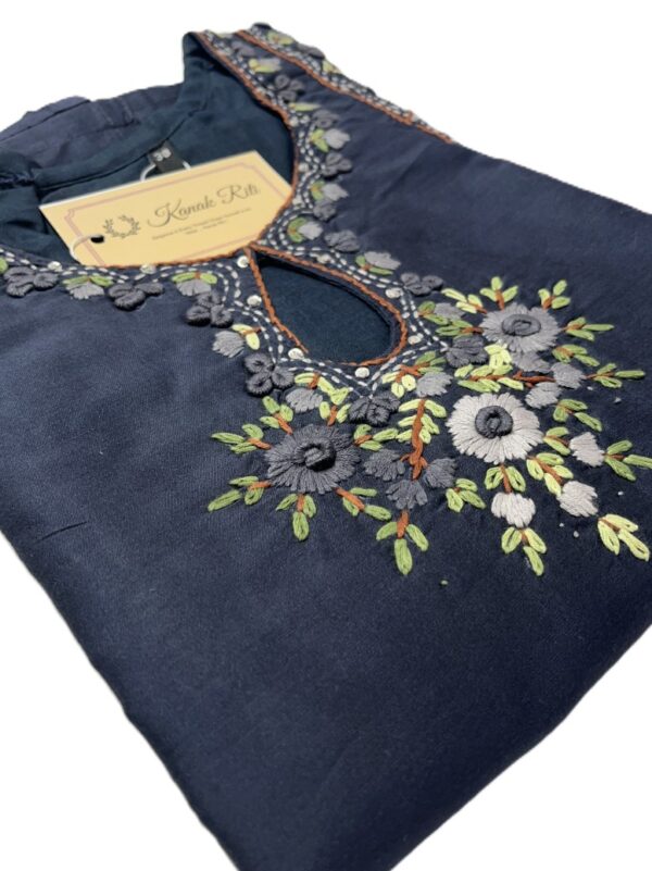 Cotton Silk Handwork Kurti and Pant